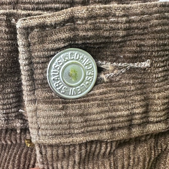 Levi’s 505 Corduroys Vintage Y2K Brown Relaxed Straight 34X30 - Picture 6 of 7